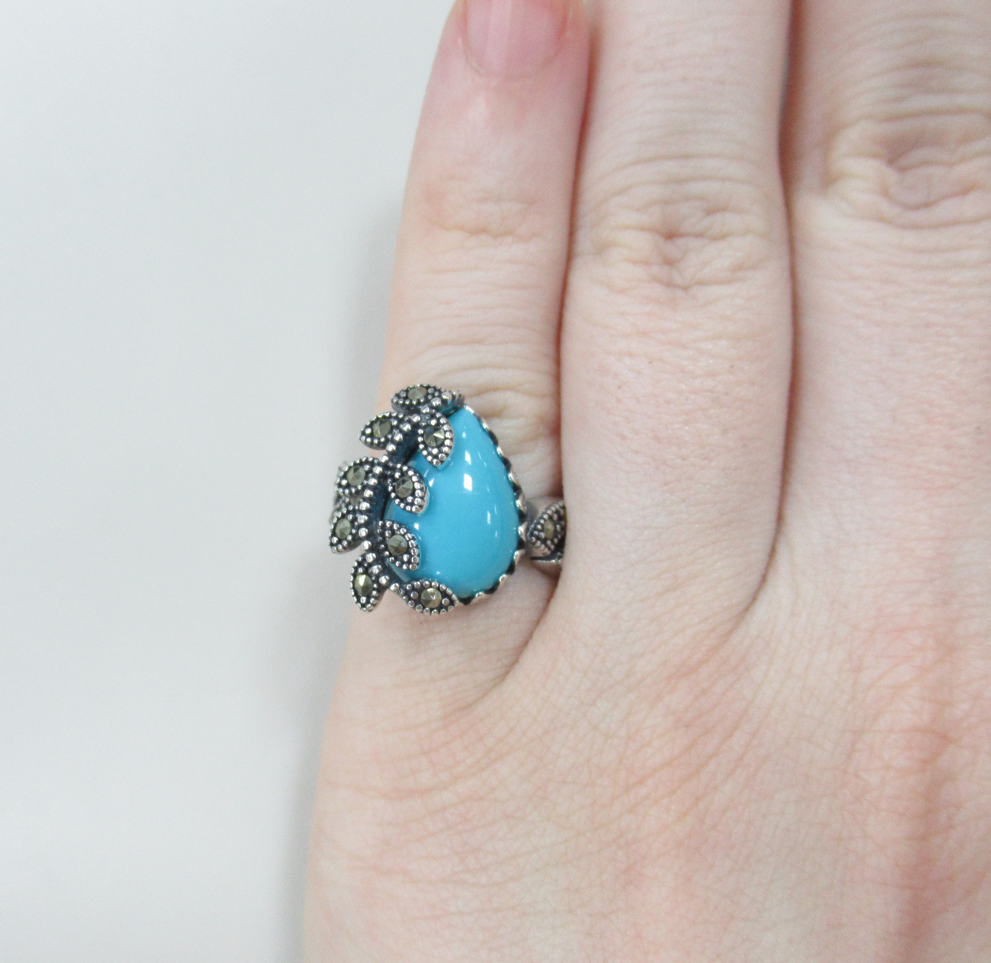 Серебряное кольцо с бирюзой